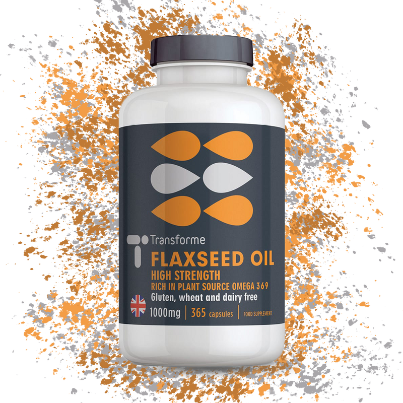 Flaxseed Oil Capsules 1000mg, Cold Pressed Omega 3 6 9 High Absorption Softgels
