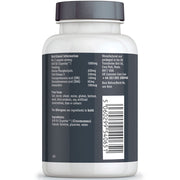 Superba Red Krill Oil 500mg capsules, high strength rapid absorption softgels, Marine Phospholipids, Omega 3, EPA & DHA, Astaxanthin, Transforme bottle back with nutritional information